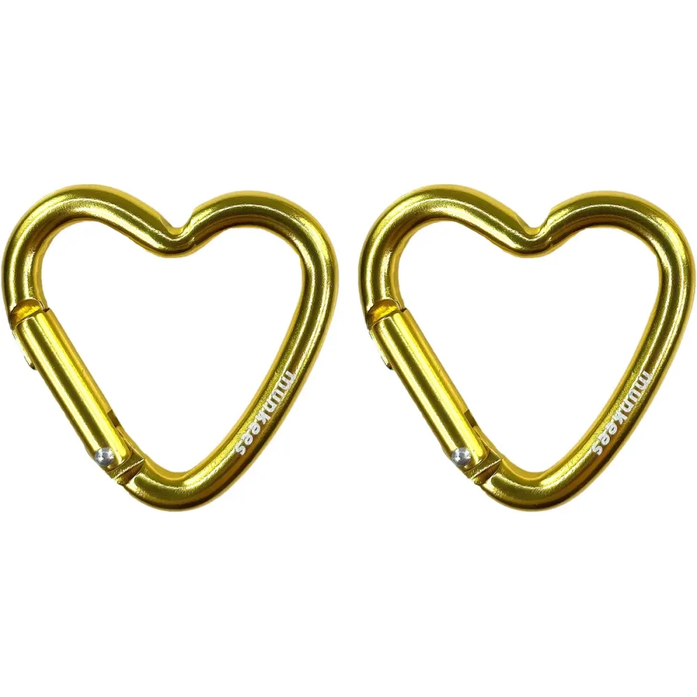 Munkees Mini-Herz-Karabiner II 2er Pack