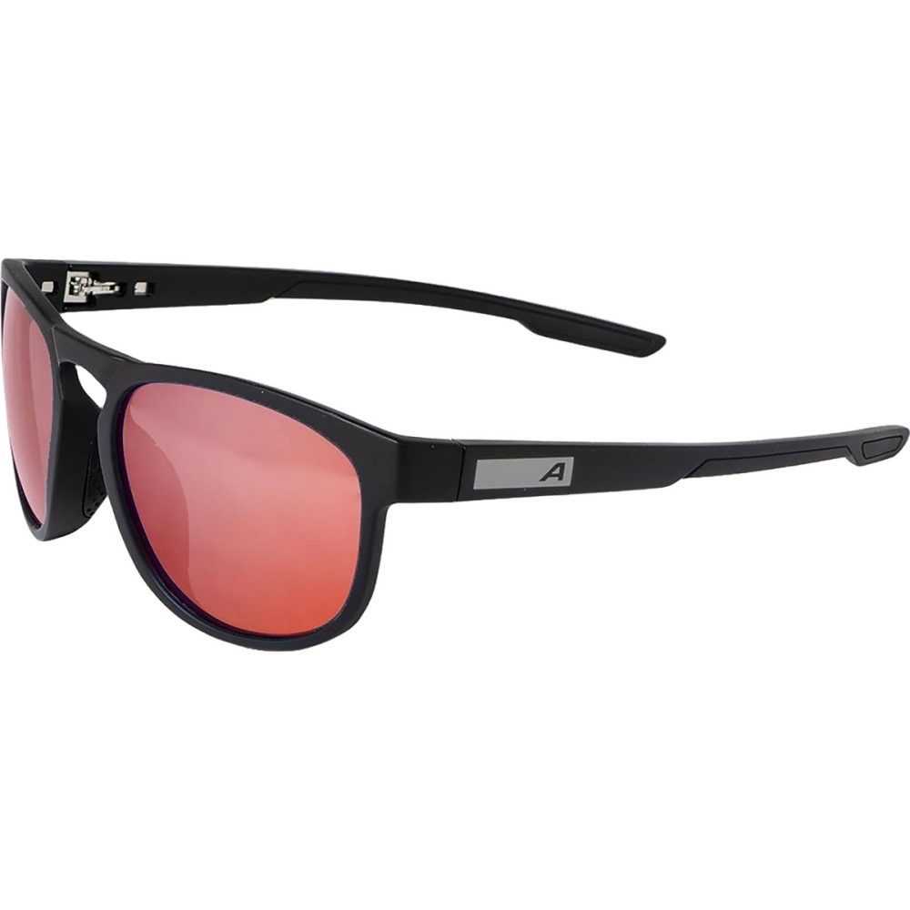 Alpina Rift Sonnenbrille - black matt, red mirror cat. 3