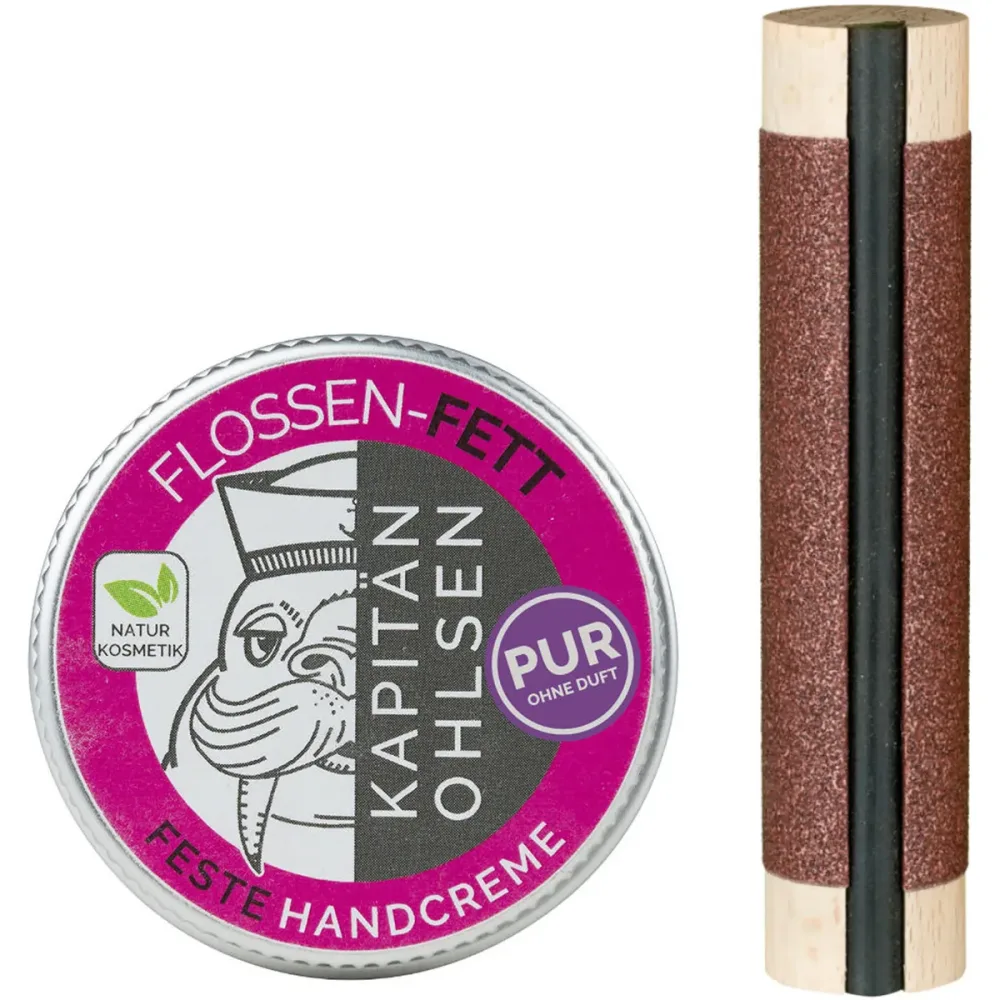Kapitän-Ohlsens Flossen Feile und Flossen Fett Pur Set