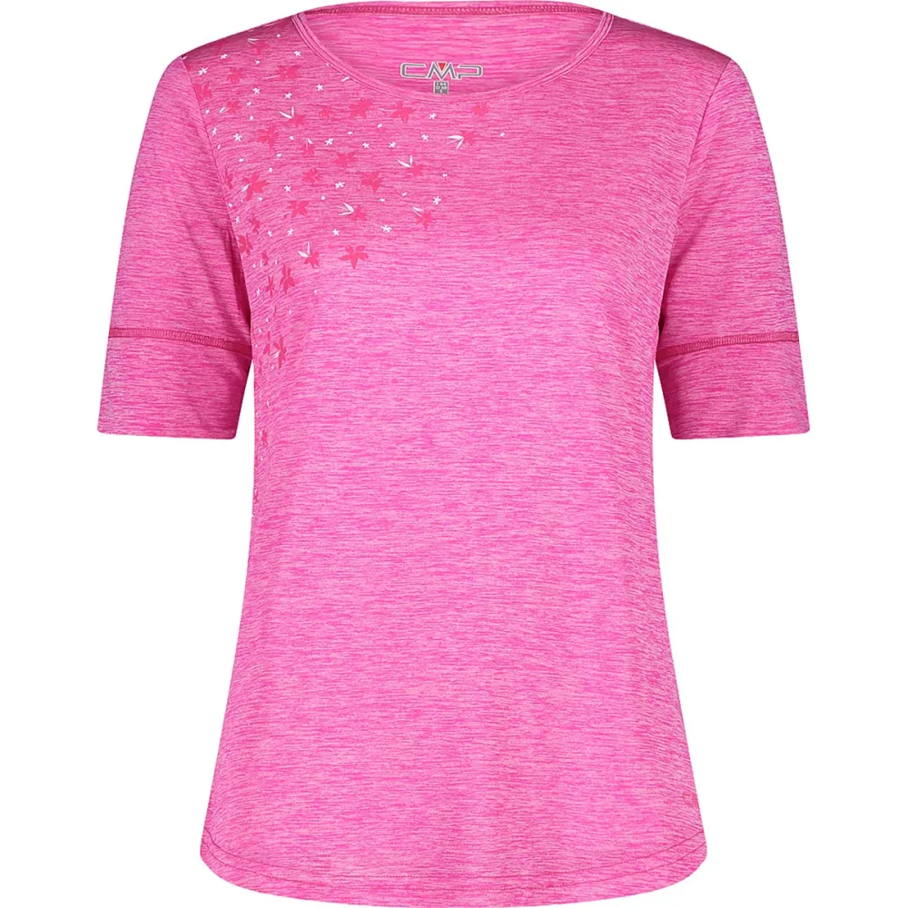 CMP Damen Melange Print T-Shirt
