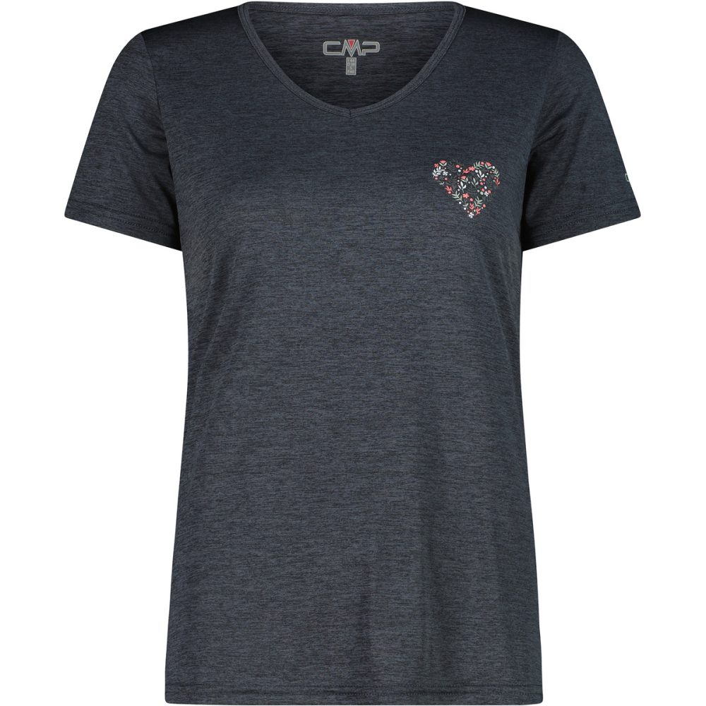 CMP Damen Melange Print T-Shirt
