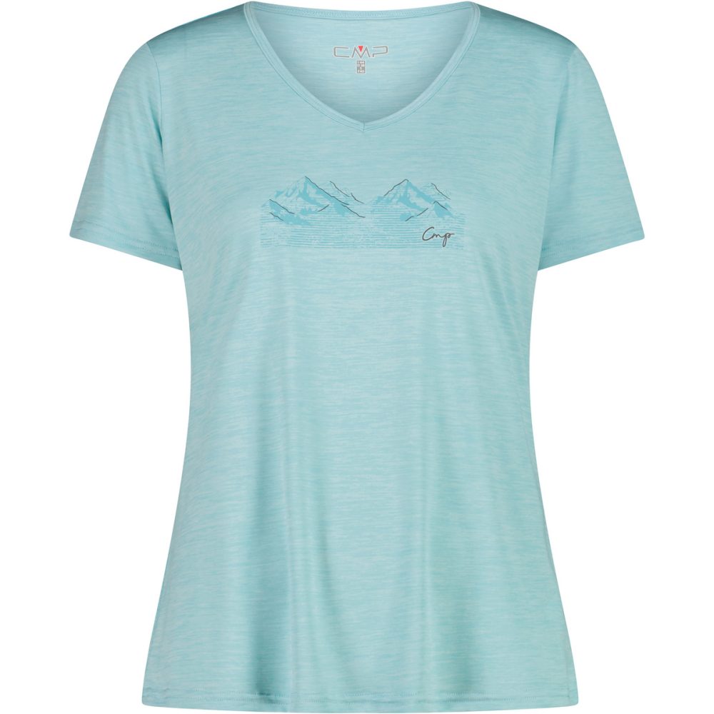 CMP Damen Melange Print T-Shirt
