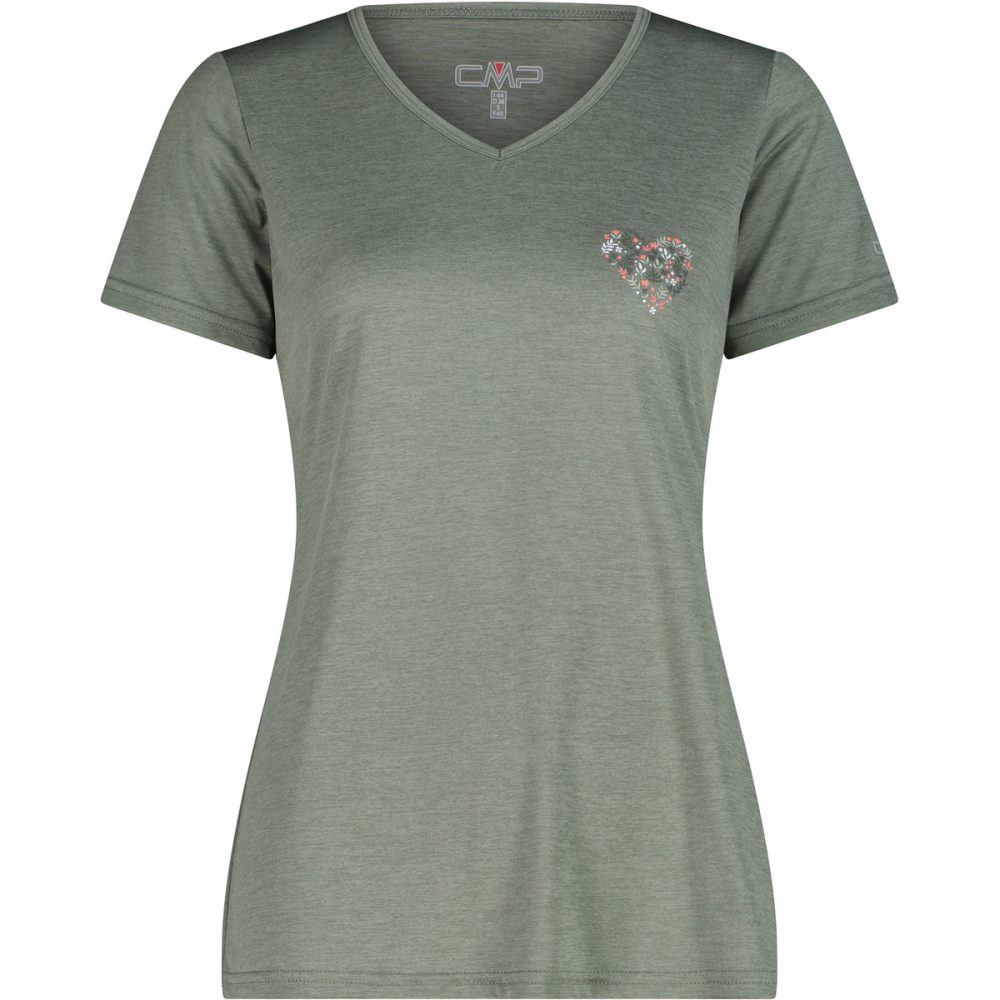 CMP Damen Melange Print T-Shirt