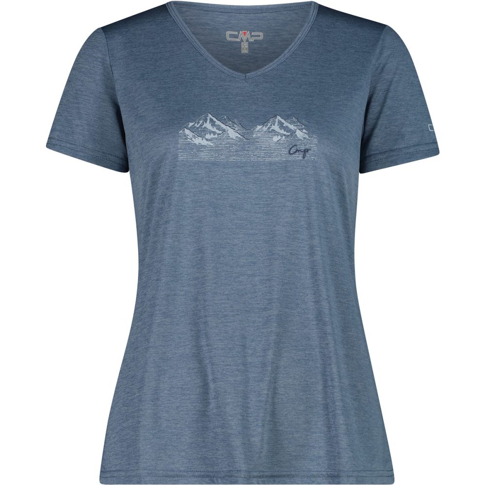CMP Damen Melange Print T-Shirt