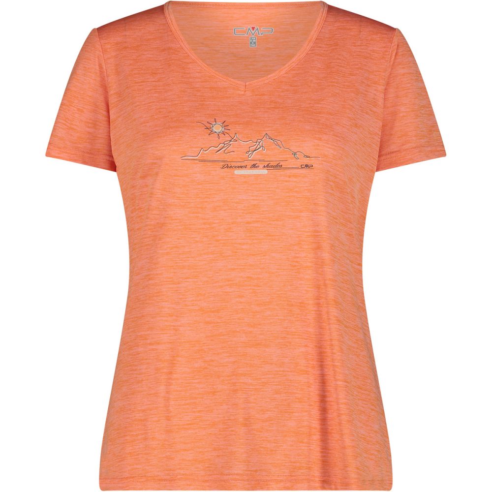 CMP Damen Melange Print T-Shirt