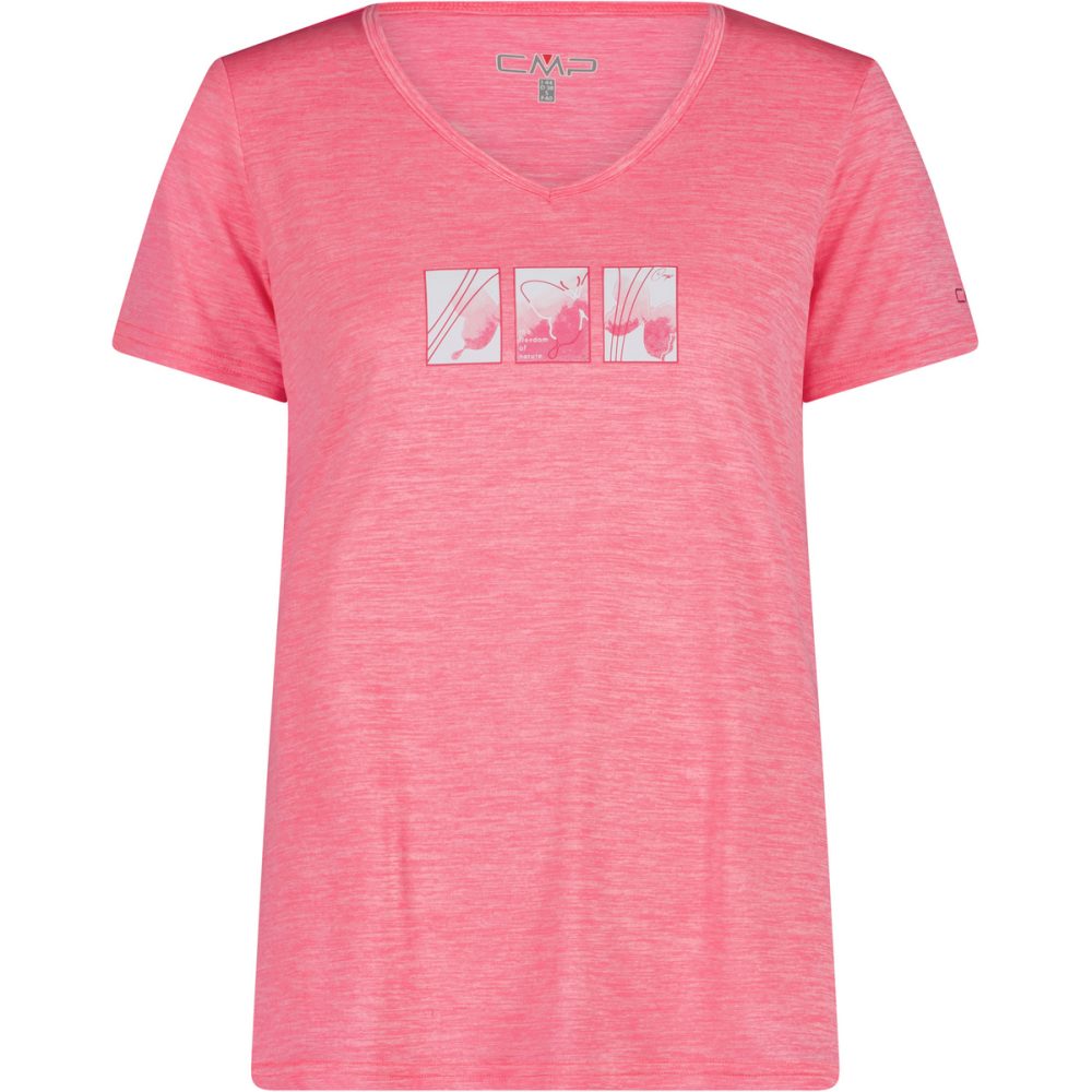 CMP Damen Melange Print T-Shirt