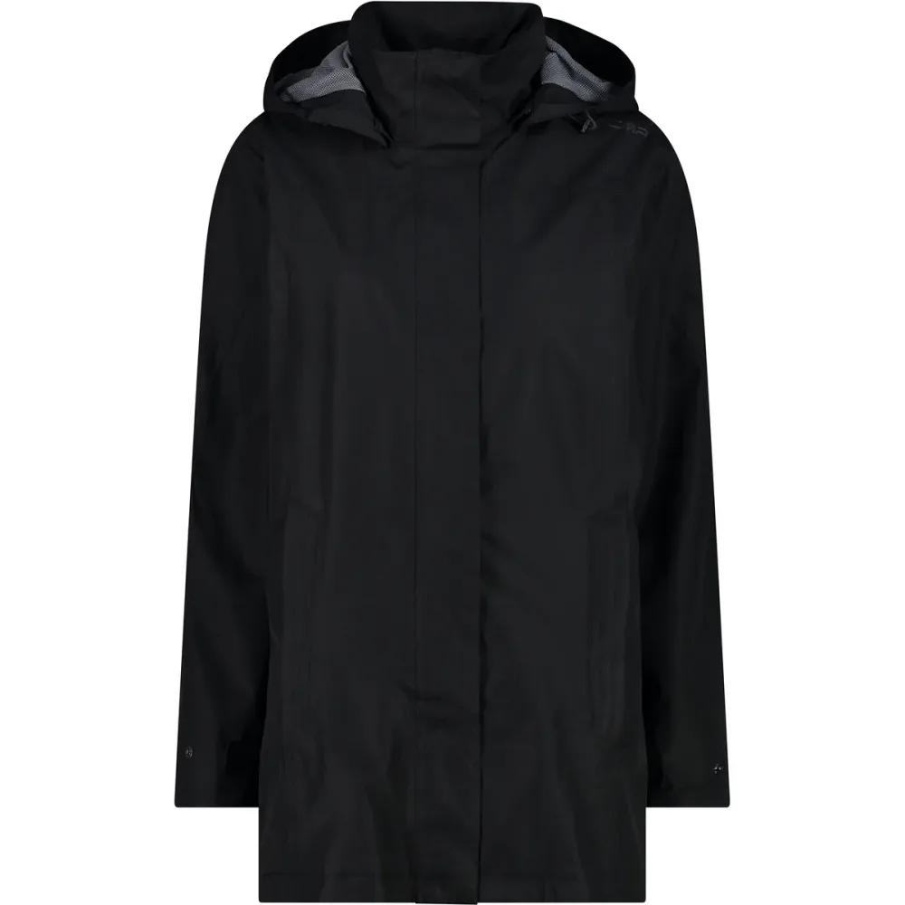 CMP Damen Rain Hoodie Button Jacke