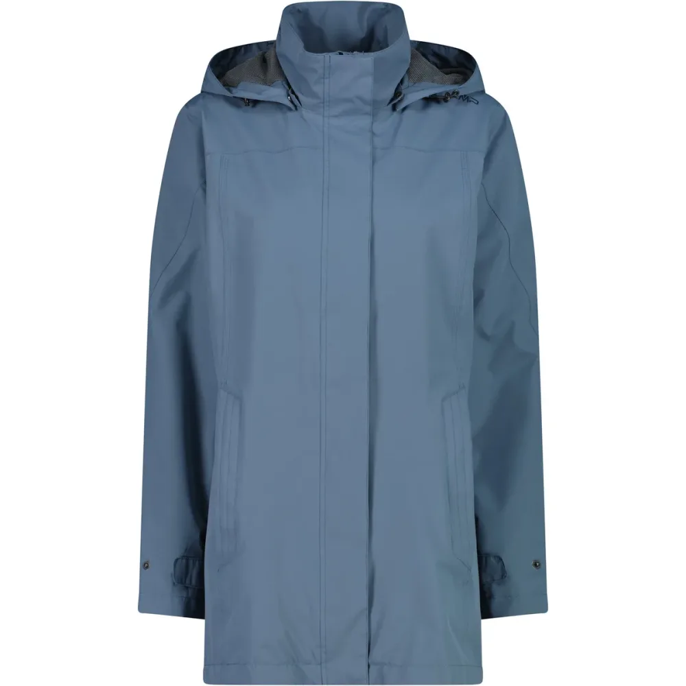 CMP Damen Rain Hoodie Button Jacke