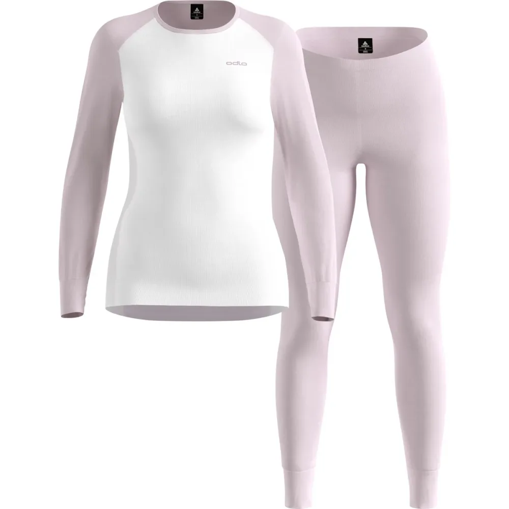 Odlo Active Warm Special Set Base Layer Set für Damen - Wandern, Ski & Snow - lila, XL