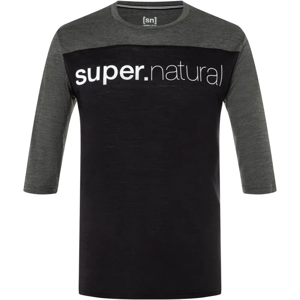 Super.Natural Herren Contrast 3/4 T-Shirt