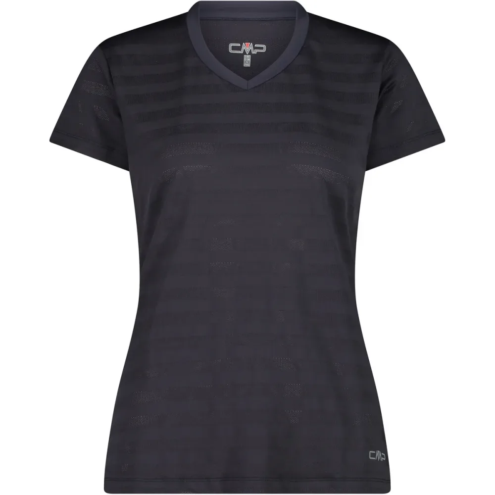 CMP Damen Striped Mesh T-Shirt