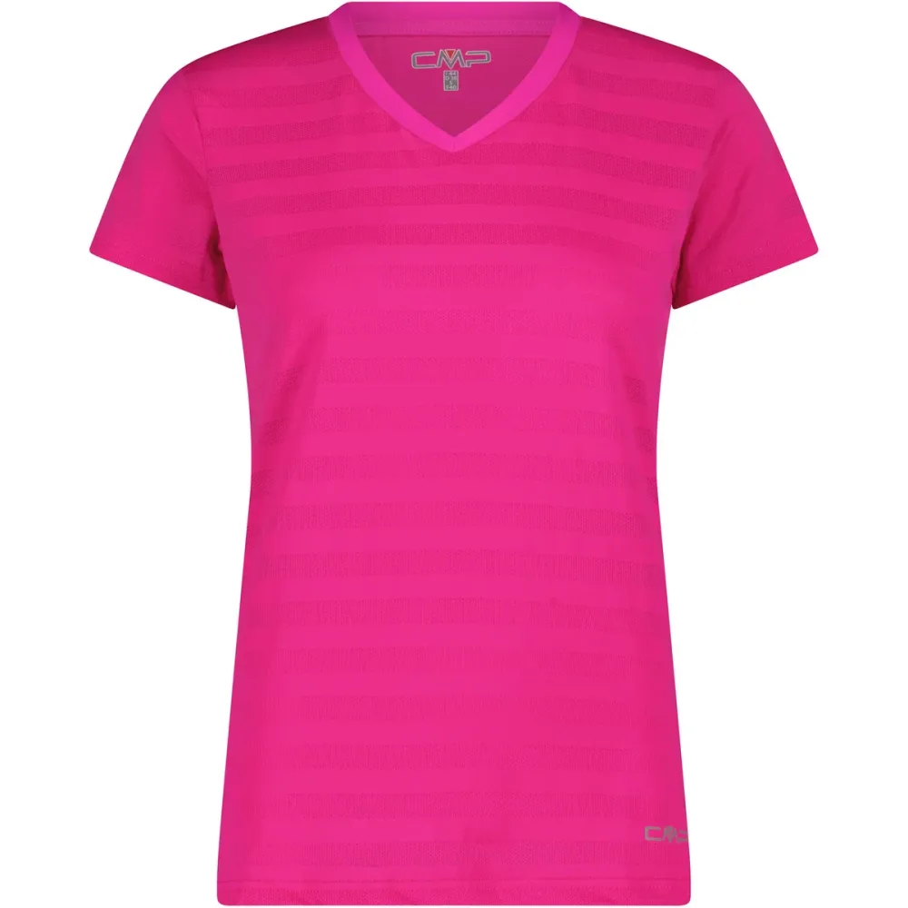 CMP Damen Striped Mesh T-Shirt