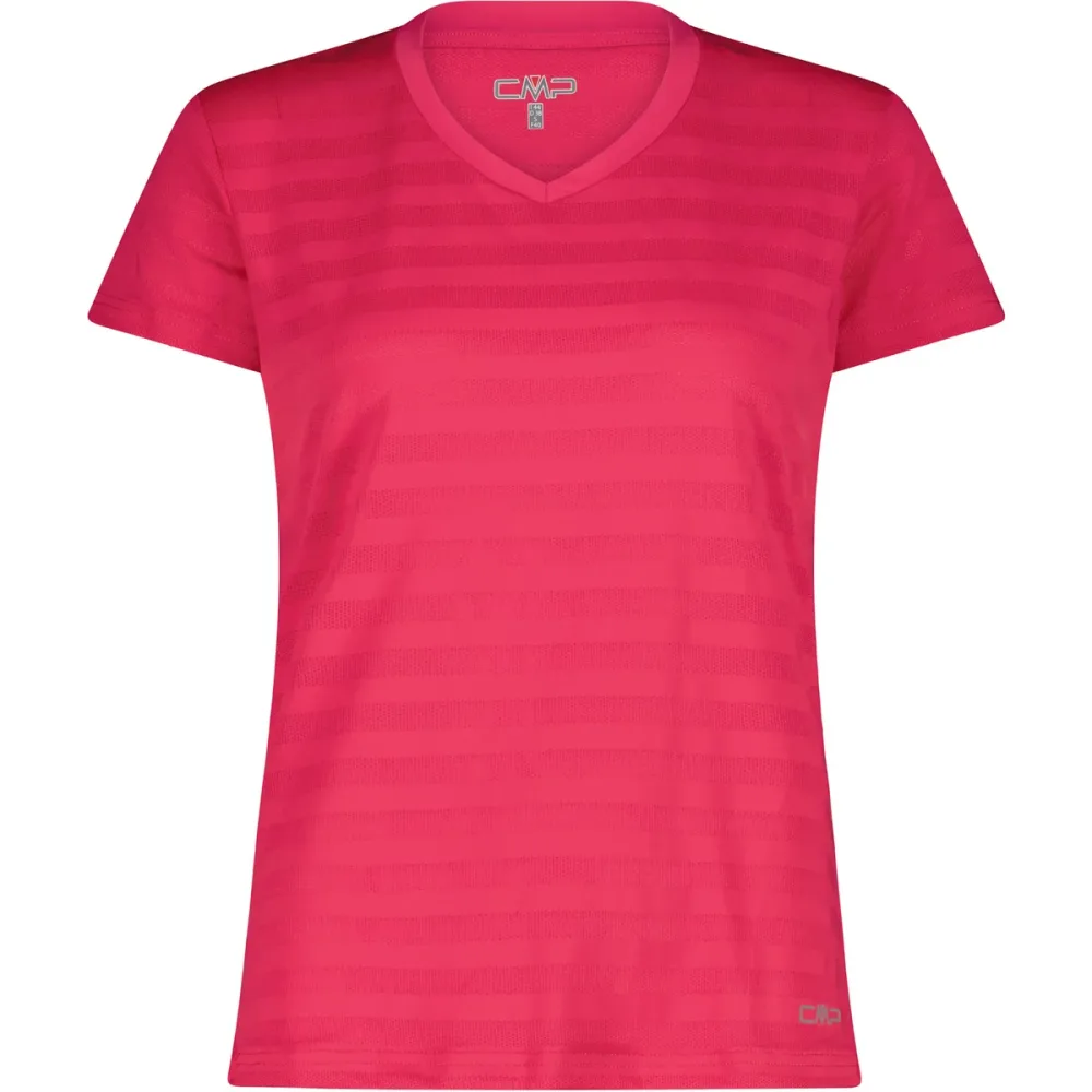CMP Damen Striped Mesh T-Shirt