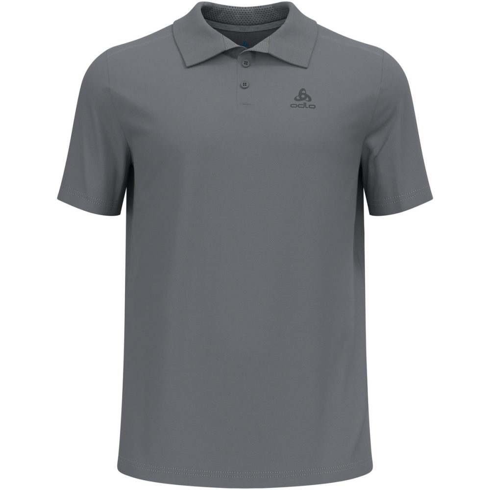 Odlo F-Dry Poloshirt für Herren - Wandern, Casual Comfort - grau, S