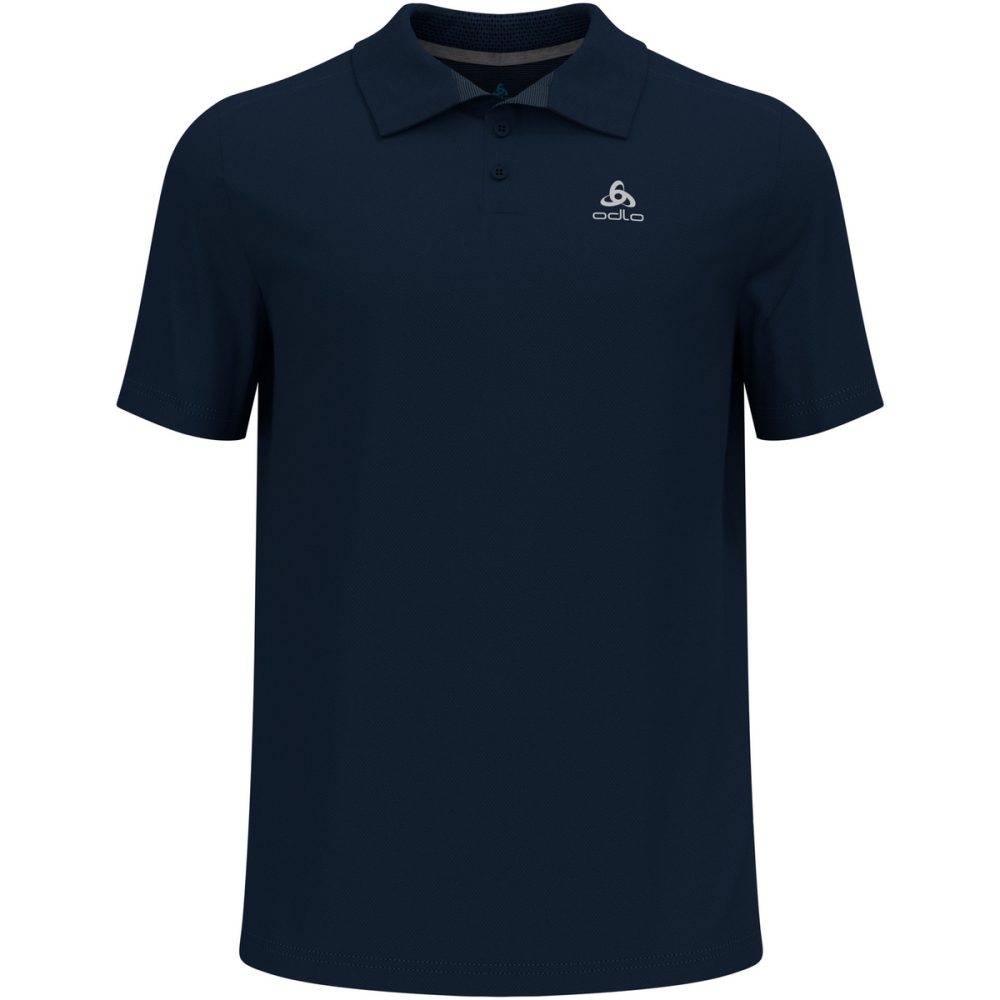 Odlo F-Dry Poloshirt für Herren - Wandern, Casual Comfort - blau, M
