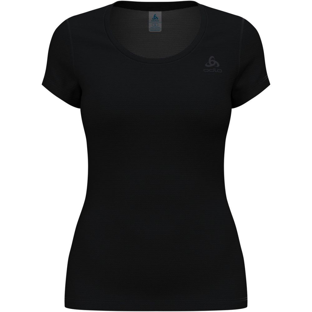 Odlo Active F-Dry Light Base Layer T-Shirt für Damen - Wandern, Radsport - schwarz, M