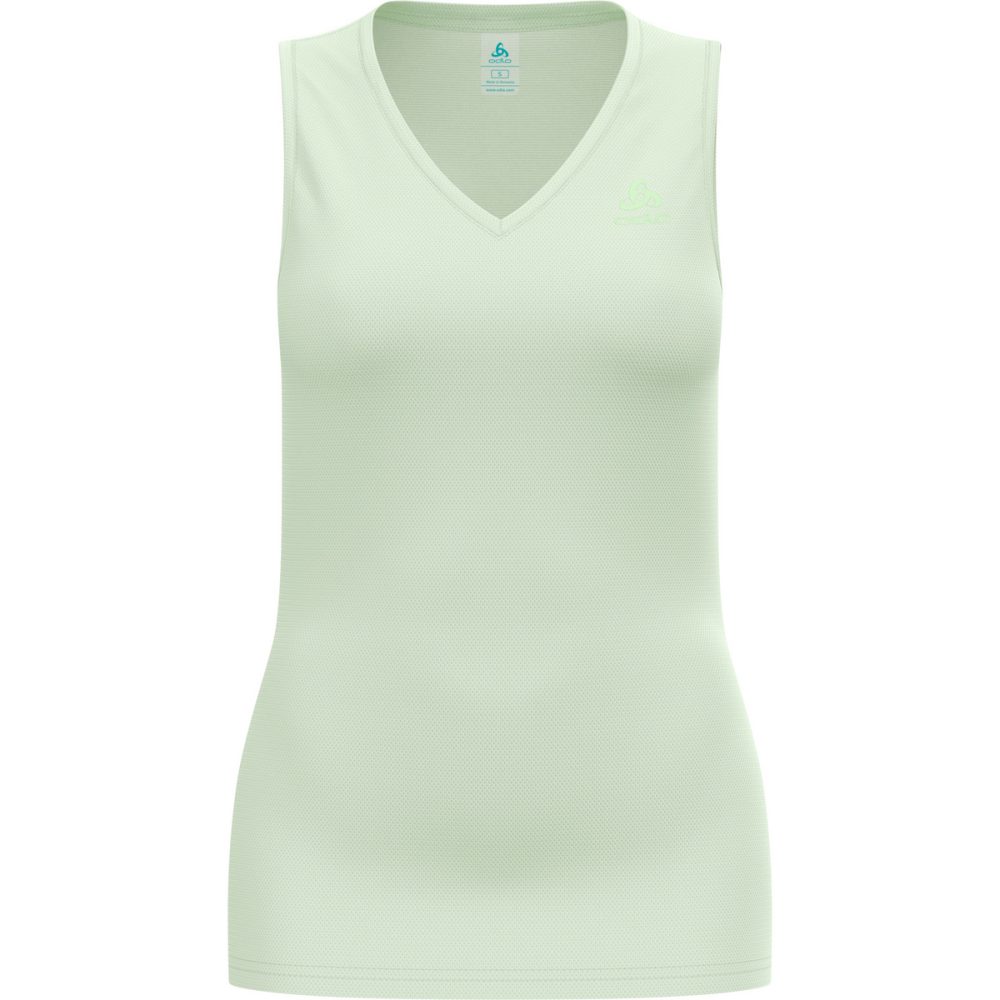 Odlo Active F-Dry Light Base Layer Tank für Damen - Wandern, Radsport - grün, S