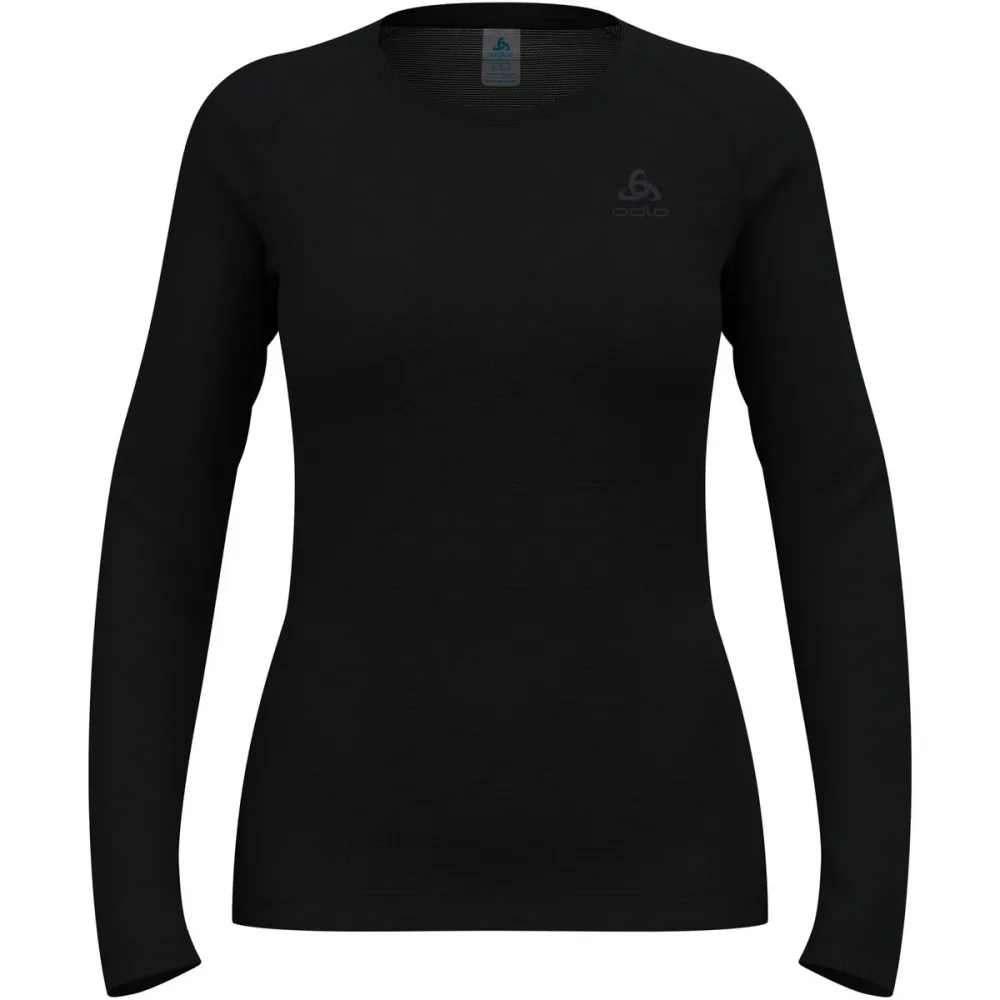 Odlo Active F-Dry Light ECO Damen Langarmshirt schwarz XXL - Motorradbekleidung - Wetterschutzkleidung