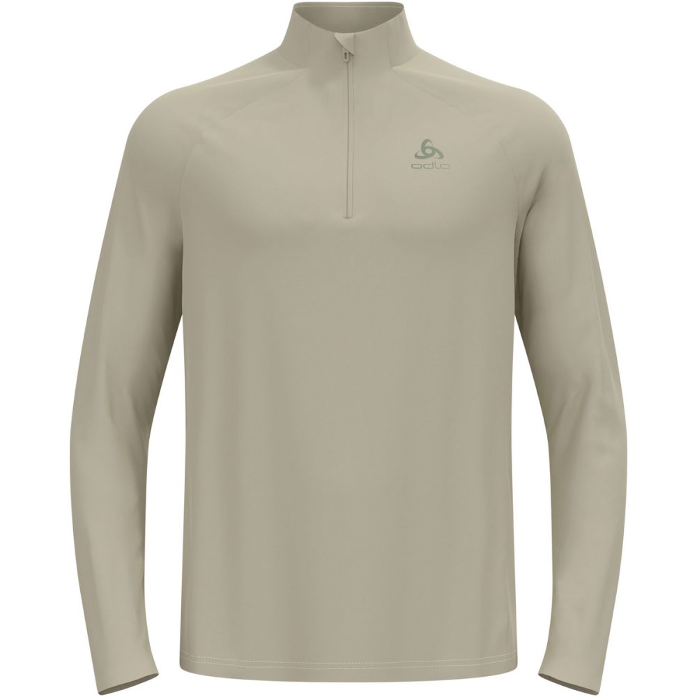 Odlo Essential Half-Zip Lauf-Mid Layer für Herren - Running - beige, L