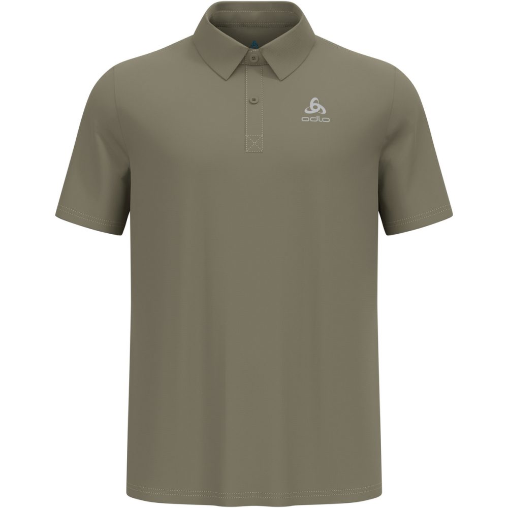 Odlo Cardada Poloshirt für Herren - Wandern, Casual Comfort - grün, M