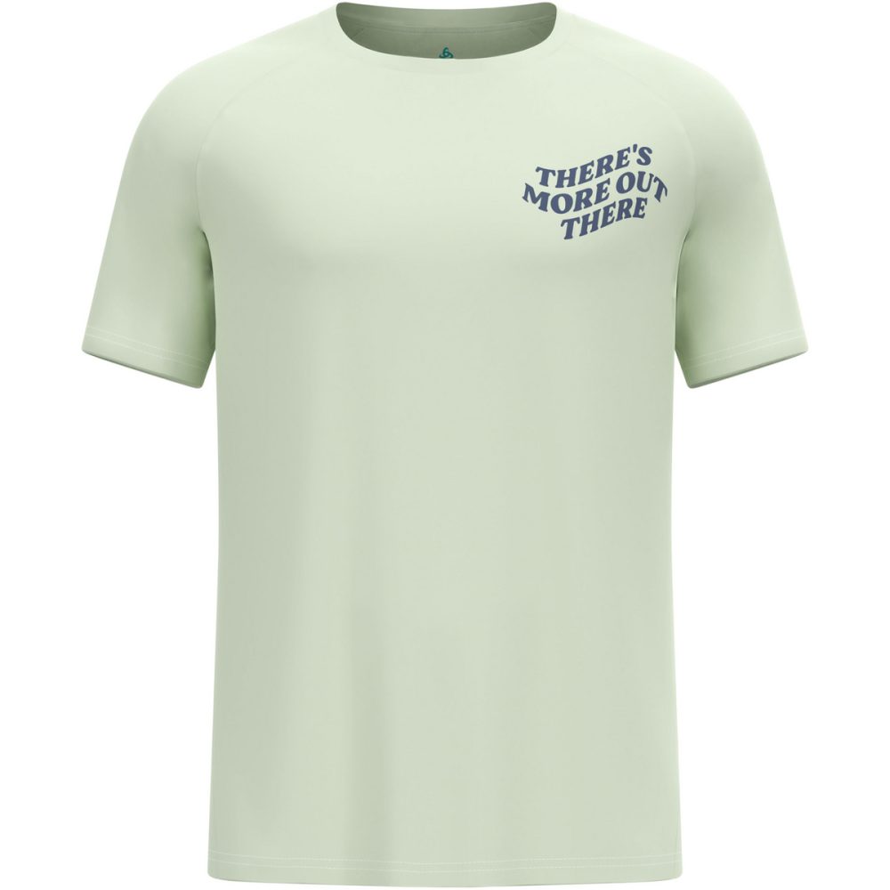 Odlo Essential Print Lauf-T-Shirt für Herren - Training, Running - grün, M