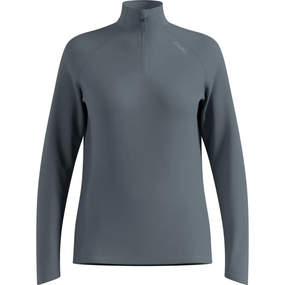 Odlo Essential Ceramiwarm Lauf-Mid Layer Half-Zip für Damen - Running - grau, L