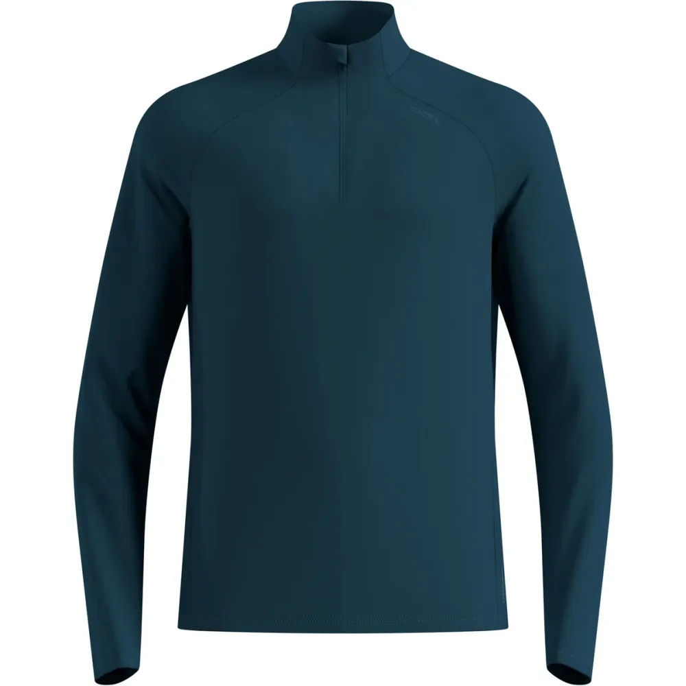 Odlo Essential Ceramiwarm Lauf-Mid Layer Half-Zip für Herren - Running - marineblau, M