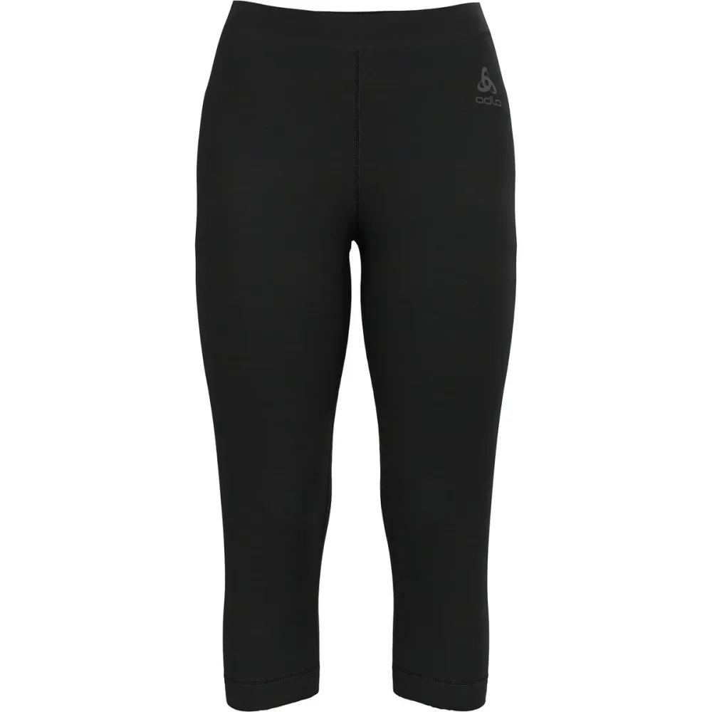 ODLO Damen Hose Merino 200 3/4 schwarz | XL