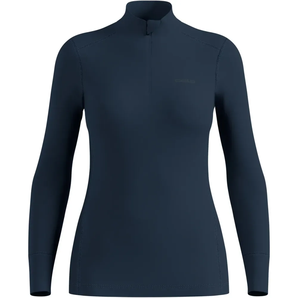 Odlo Merino 260 Base Layer Half-Zip für Damen - Wandern, Ski & Snow - marineblau, XL