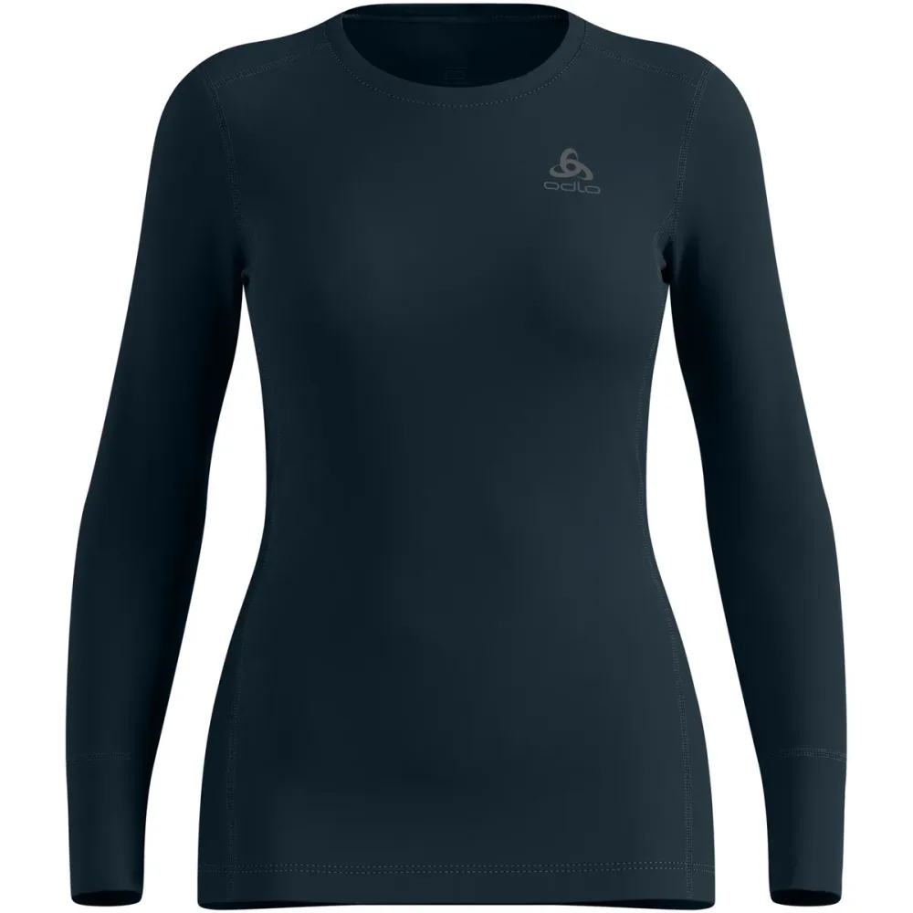 Odlo Merino 260 Base Layer Shirt für Damen - Wandern, Ski & Snow - marineblau, S