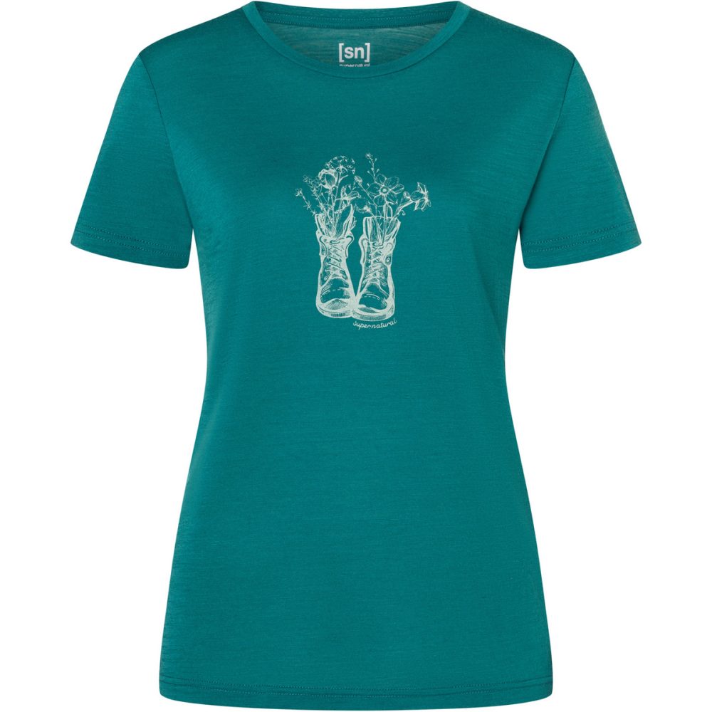 Super.Natural Damen Flower Boots T-Shirt