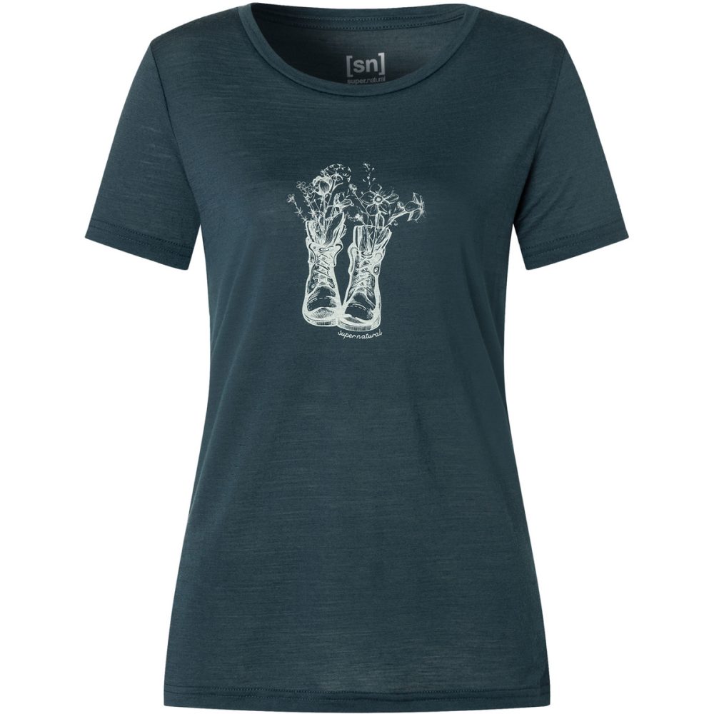 Super.Natural Damen Flower Boots T-Shirt