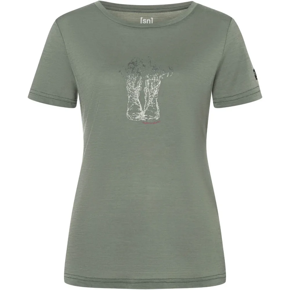 Super.Natural Damen Flower Boots T-Shirt