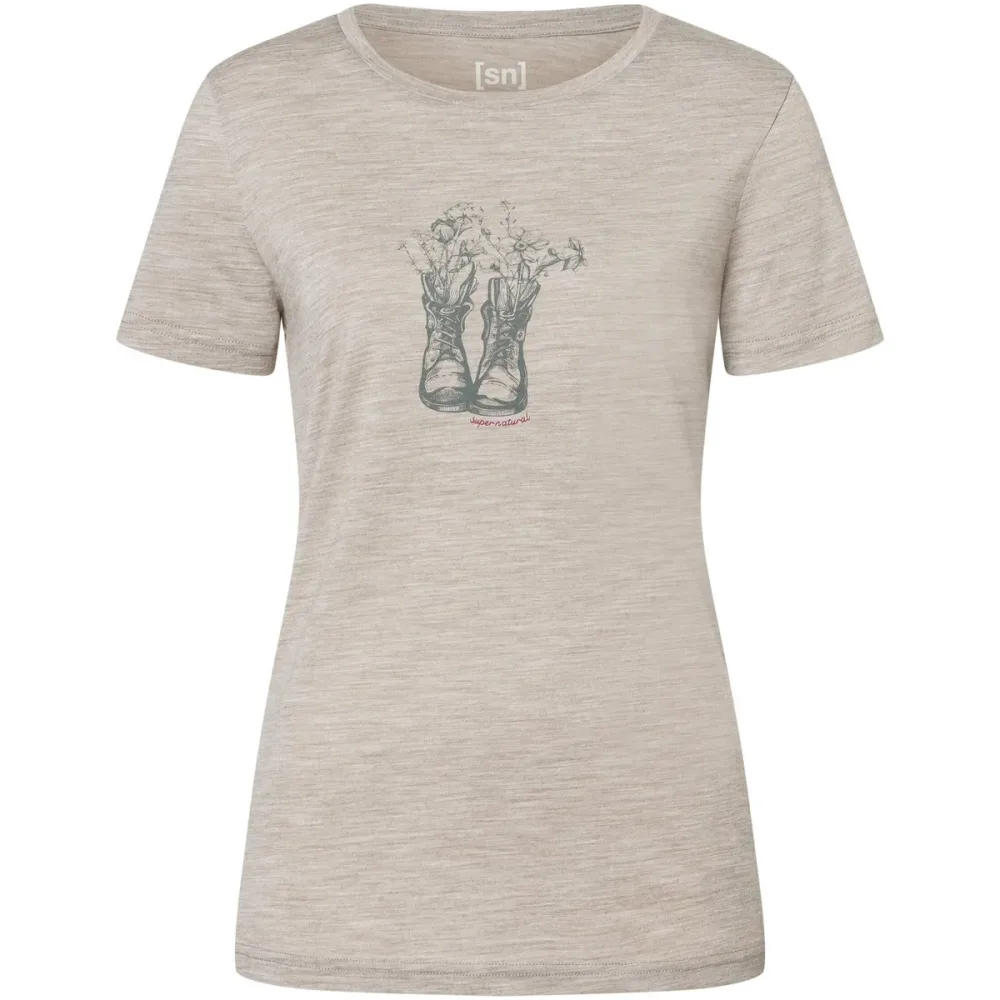 Super.Natural Damen Flower Boots T-Shirt