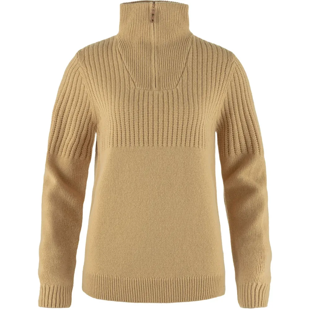 Fjällräven Damen Övik Half Zip Knit Pullover