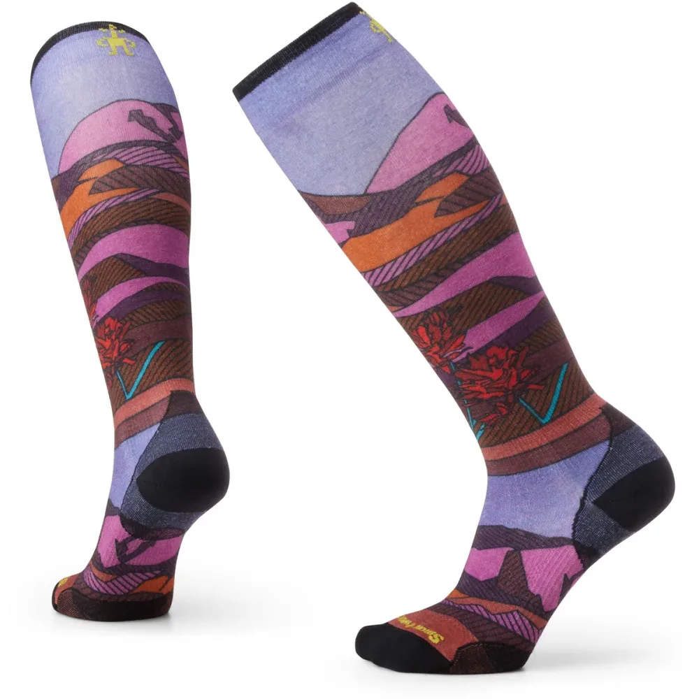 Smartwool Damen Ski Zero Cushion Floral Field Print OTC Socken