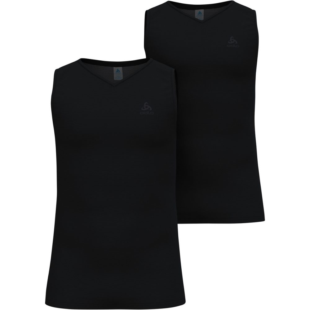 Odlo Active Everyday 2-Pack Base Layer Tank für Herren - Wandern, Casual Comfort - schwarz, S