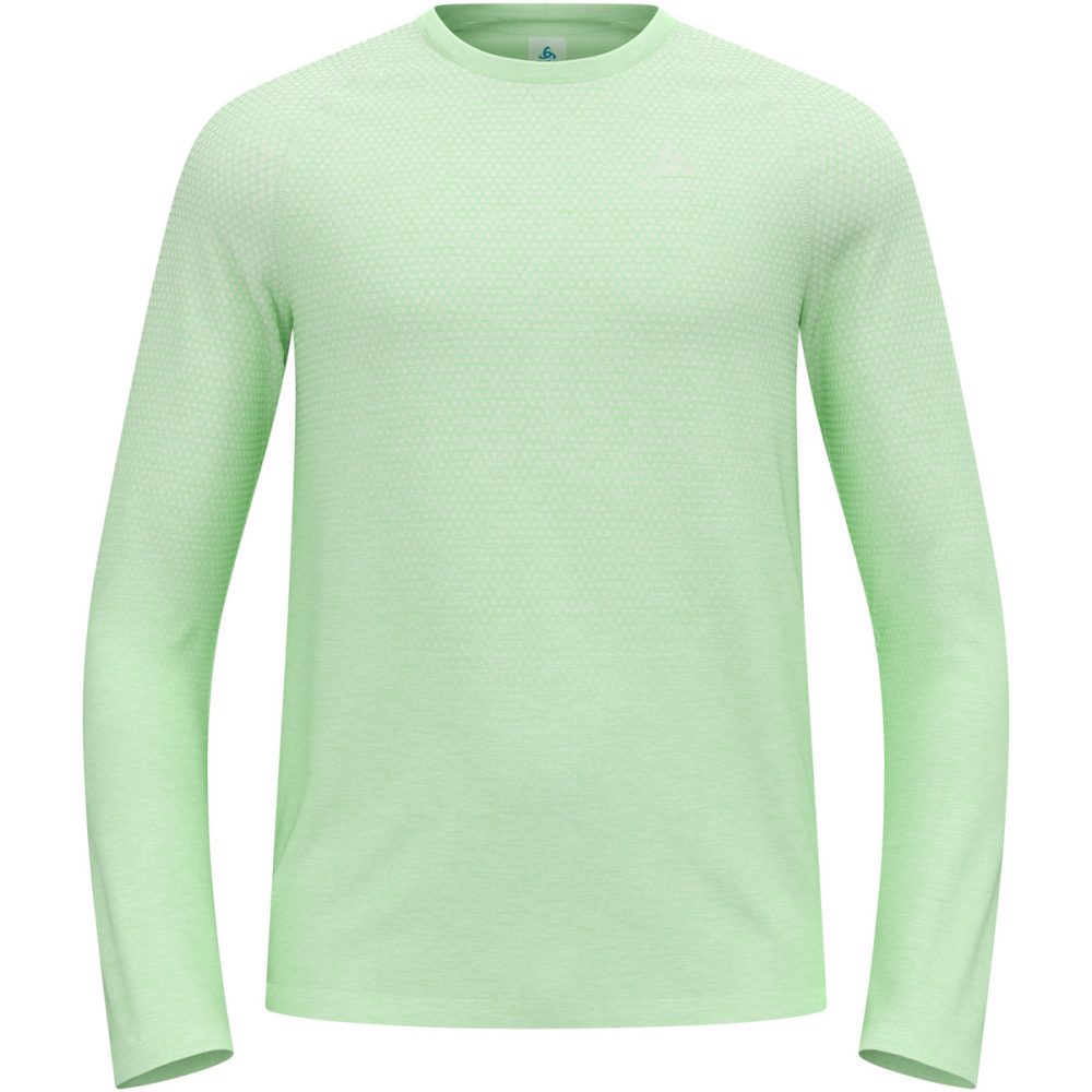 Odlo Essential Seamless Langarm-Laufshirt für Herren - Training, Running - grün, XL