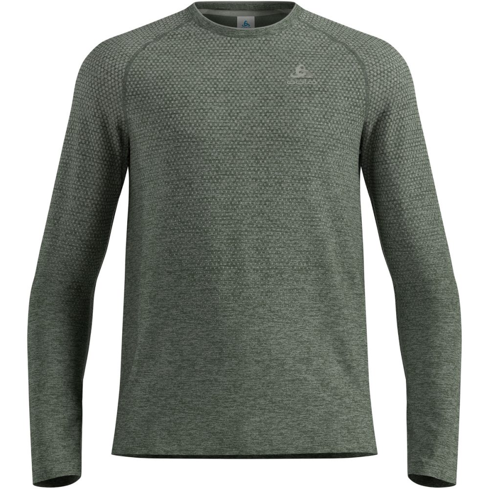 Odlo Essential Seamless Langarm-Laufshirt für Herren - Training, Running - grün, XXL