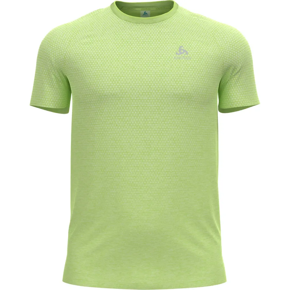 Odlo Essential Seamless Lauf-T-Shirt für Herren - Training, Running - grün, XXL