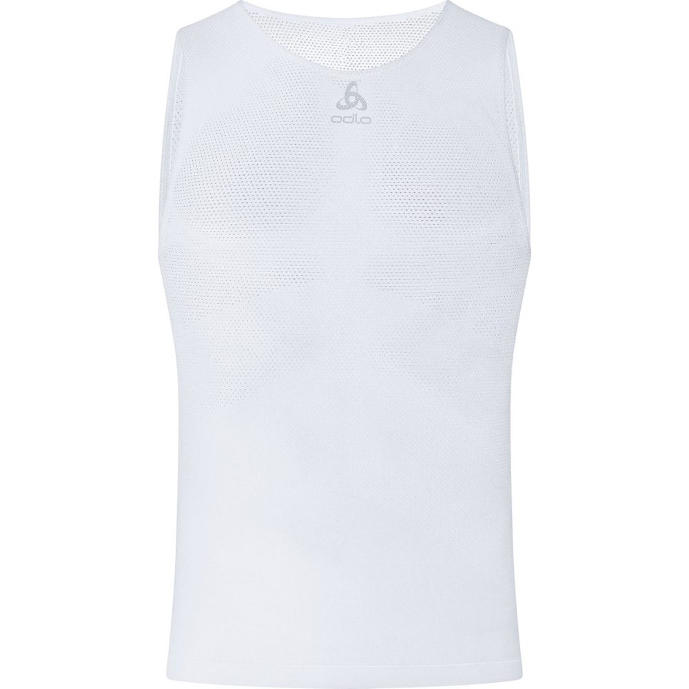 Odlo Zeroweight Performance Knit Dry Base Layer Tank für Herren - Radsport - weiss, S