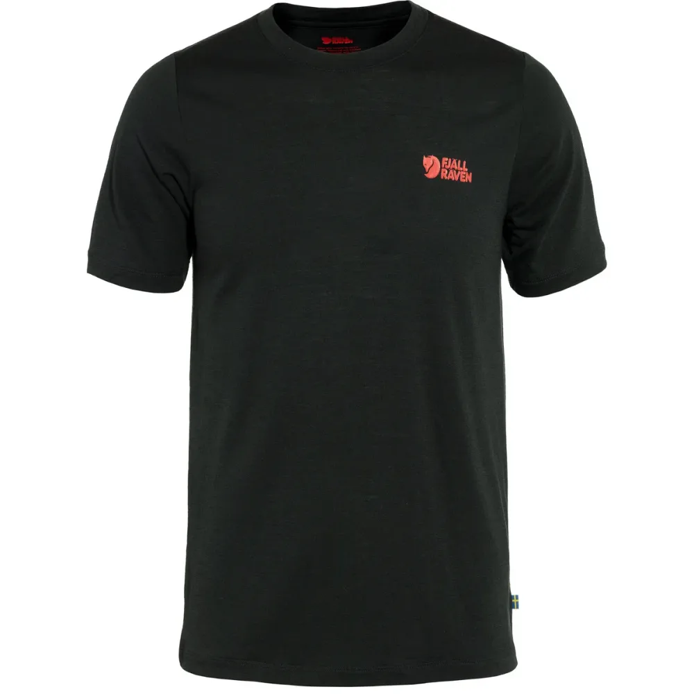 Fjällräven Herren Abisko Wool Logo T-Shirt