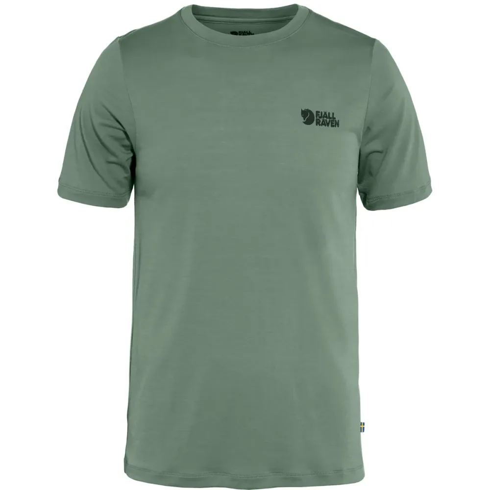 Fjällräven Herren Abisko Wool Logo T-Shirt