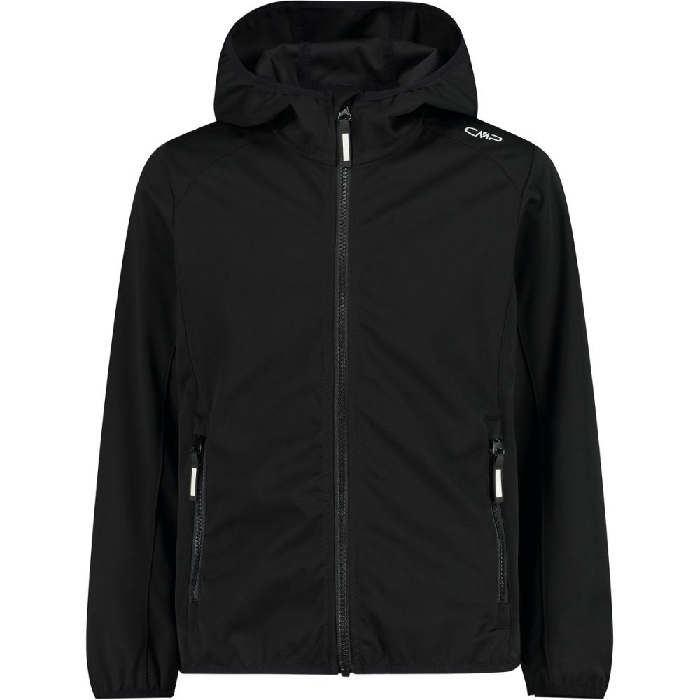 CMP - mädchen regenjacke mit kapuze, Regenjacke mit Kapuze Mädchen, 6A, Schwarz