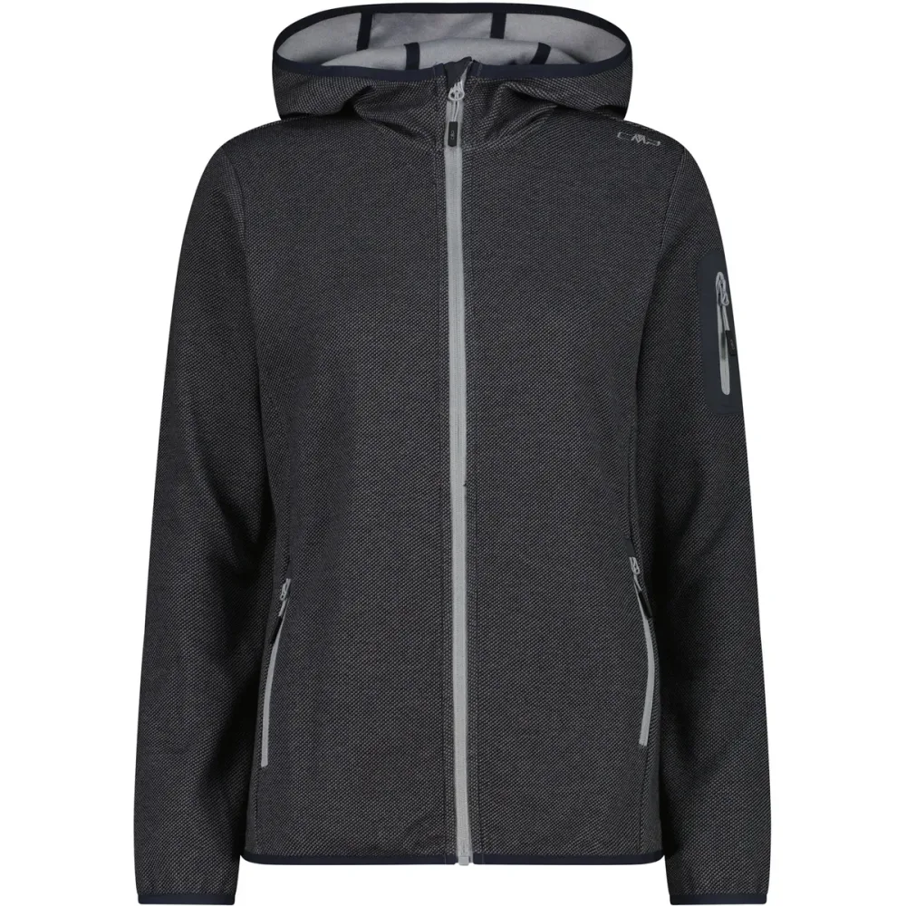 CMP Strickfleecejacke aus Polyester und Baumwolle, erhältlich in den Grössen 34 bis 50