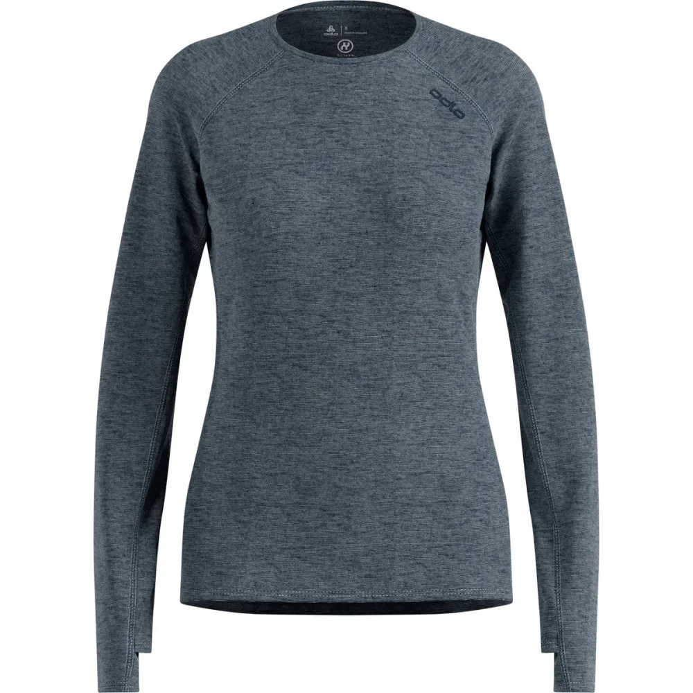 Odlo X-Alp 115 Langarm-Laufshirt für Damen - Trail Running, Wandern - marineblau, XS