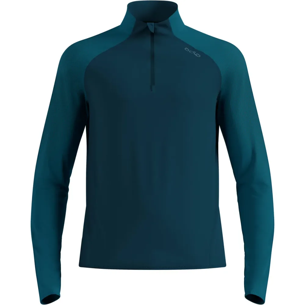 Odlo Zeroweight Warm Lauf-Mid Layer Half-Zip für Herren - Running - marineblau, S