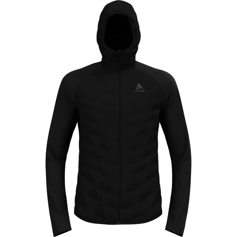 Odlo Zeroweight Insulator Langlauf-Hoodie Full-Zip für Herren - Skilanglauf, Ski & Snow - schwarz, M