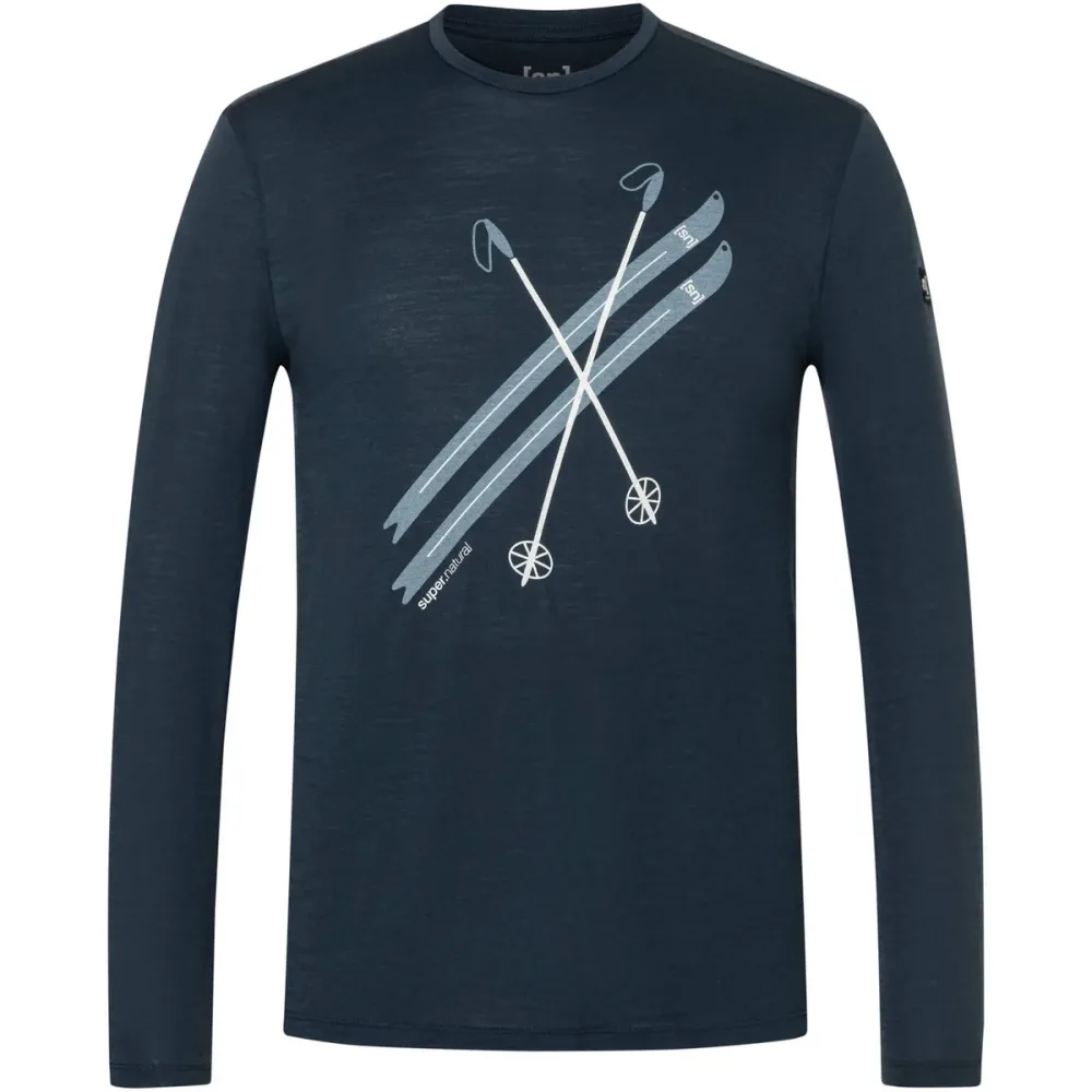 Super.Natural Herren Kryssede Ski Longsleeve