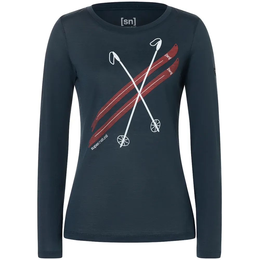 Super.Natural Damen Kryssede Ski Longsleeve